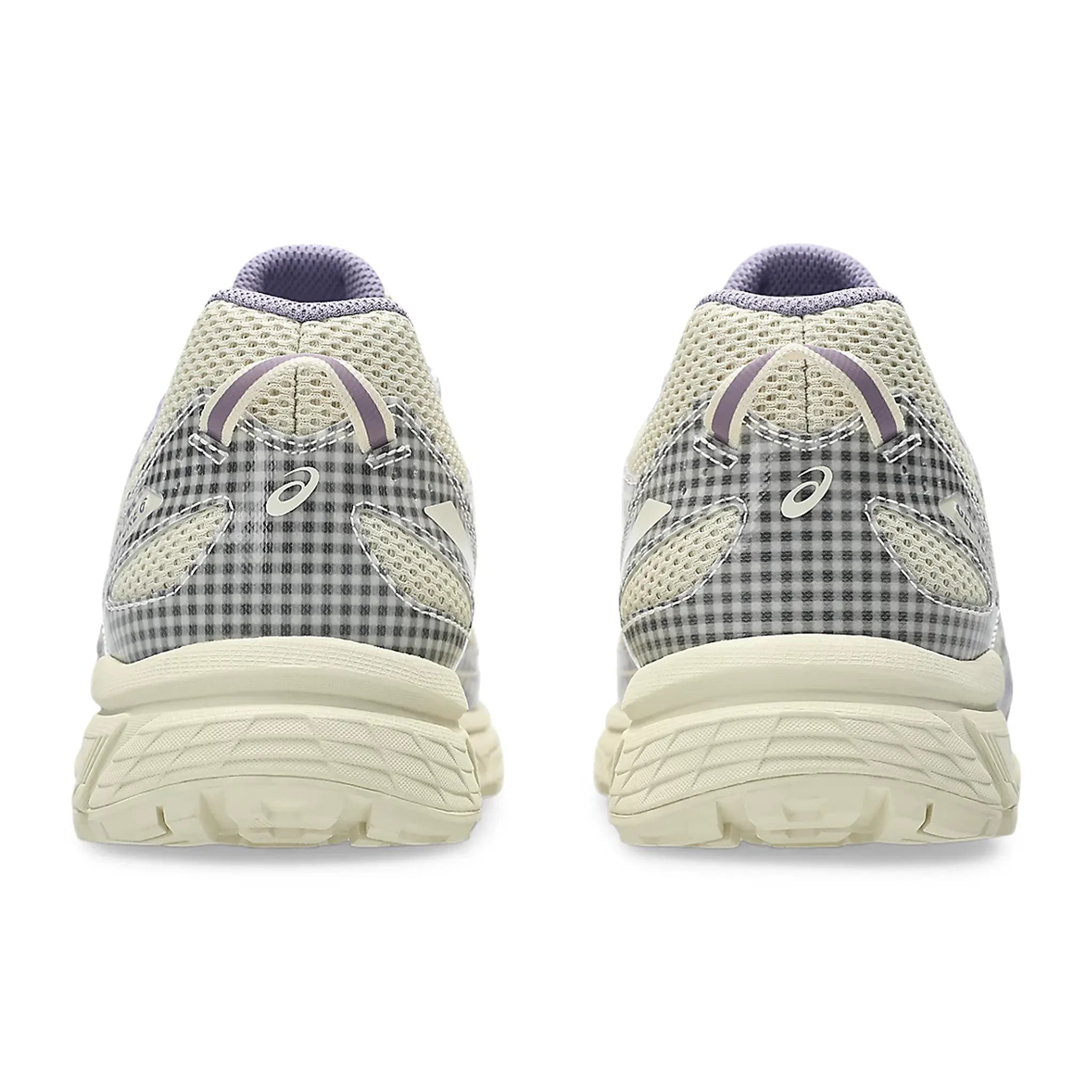 Heel view of Story MRG. x ASICS Gel-Venture 6 Vanilla Violet Quartz